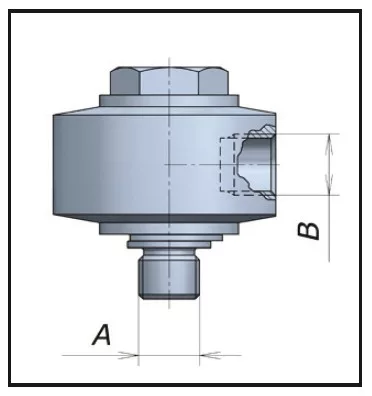 90 fokos forgókar csatlakozó G 1/4 F - G 3/8F