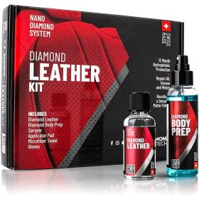   DIAMOND BODY Diamond Leather Consumer Kit (50ml DIAMOND LEATHER + 100ml DIAMOND BODY PREP + permetező, hab applicator pad, mikroszálas kendő, kesztyű))