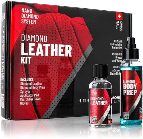 DIAMOND BODY Diamond Leather Consumer Kit (50ml DIAMOND LEATHER + 100ml DIAMOND BODY PREP + permetező, hab applicator pad, mikroszálas kendő, kesztyű))