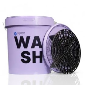   Monster Shine vödör lila WASH 19L szennyeződés leválasztóval fedéllel