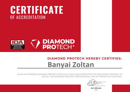 DIAMOND PROTECH akkreditált státusz megszerzése