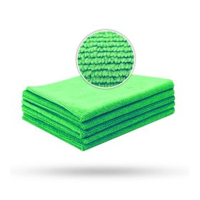   LE Szegély nélküli mikroszálas kendő csomag 5 DB 40X40CM 310 GSM zöld