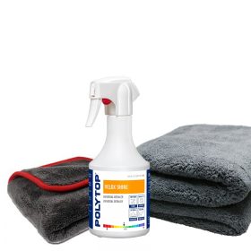   POLYTOP Velox shine Silverback szárító törölközővel és ultra finish befejező kendővel