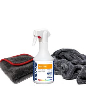   POLYTOP Velox shine black hole supersize XXL szárító törölközővel és ultra finish befejező kendővel