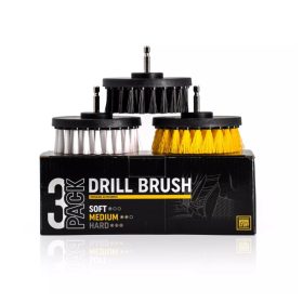   WORK STUFF fúróba fogható szőnyeg és kárpit kefe készlet 3 db (kemény - közepes - puha) 